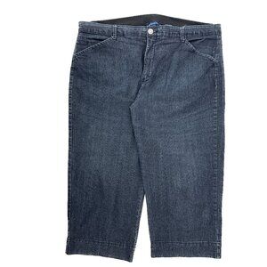 Bandolino Maureen Crop Women's size 18 Dark Wash Blue Denim Jeans